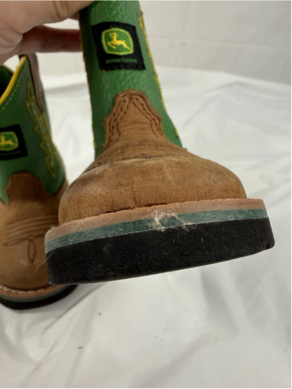 Toddler John Deere Boots Size 4 excellent condidtion